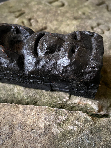 Rare Antique 16th Century Oak Carving With Folk Art Aesthetic From A Bizarre Sideboard From The East Anglia Region - Source Vintage