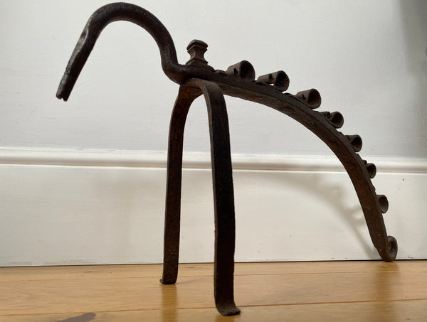 Rare Antique 18th Century Hand Forged Fire Dragon Possibly Catalonian - Source Vintage