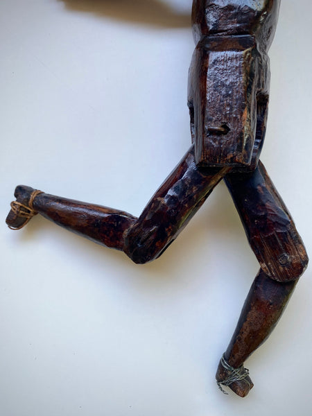 Antique Early 20th Century Folk Art Jigger Doll - Source Vintage