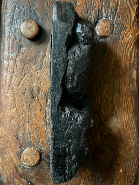 Rare Antique 16th Century Oak Carving With Folk Art Aesthetic From A Bizarre Sideboard From The East Anglia Region - Source Vintage