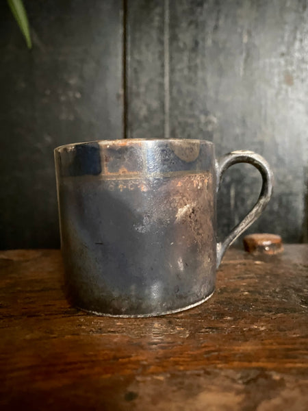 Curious Fire Damaged Coffee Cup Rescued From Fire At Lake House Salisbury 1912 With Handwritten Label - Source Vintage