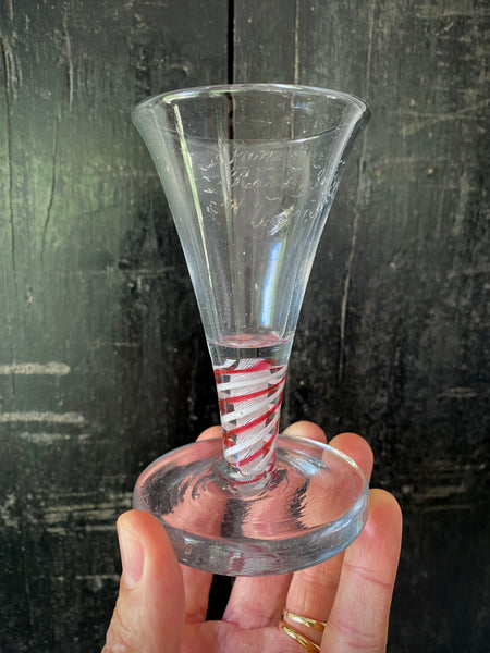 Antique 18th Century Firing Glass c.1770 - Source Vintage