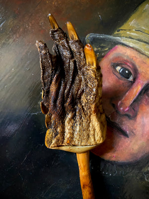 Weird Macabre Vintage Taxidermy Back Scratcher