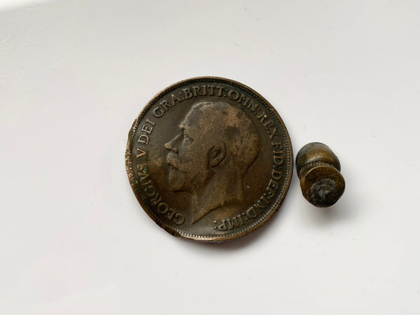 Curious World War 1 Penny Shot By A Bullet