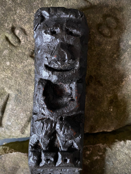 Rare Antique 16th Century Oak Carving With Folk Art Aesthetic From A Bizarre Sideboard From The East Anglia Region - Source Vintage