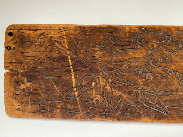 Unusual Folk Art Doodle Board Fragment Unknown Origin With Name ‘Herbet Herbert’ - Source Vintage