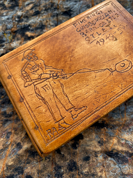 Folk Art Treen Souvenir Crafted By Or For A Serving Sapper With List Of Postings - Initialled & Dated - Source Vintage