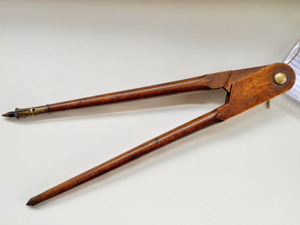 Large WW2 Fire Guard Treen Compass With A Surprise Find (Please Read) - Source Vintage