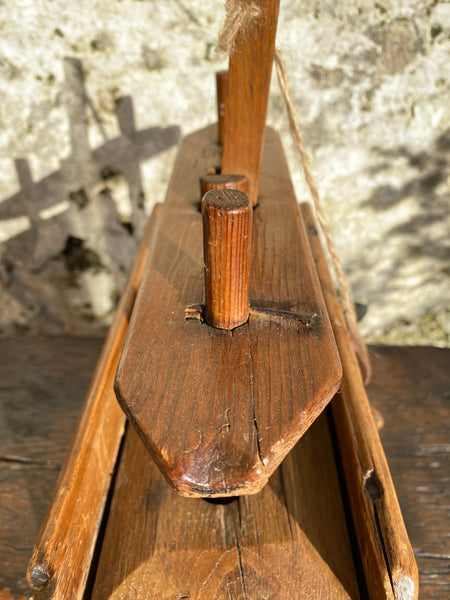 Superb Antique Early 19th Century Pine Drop Down Mousetrap c.1820 - Source Vintage