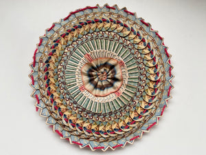 *RESERVED* World War 1 POW Folk Art Made From Cigarette Packets + Handwritten Provenance To The Back