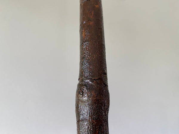 Rare Antique Early 20th Century Folk Art Hand Carved Figural Walking Stick In The Form Of Lloyd George - Source Vintage