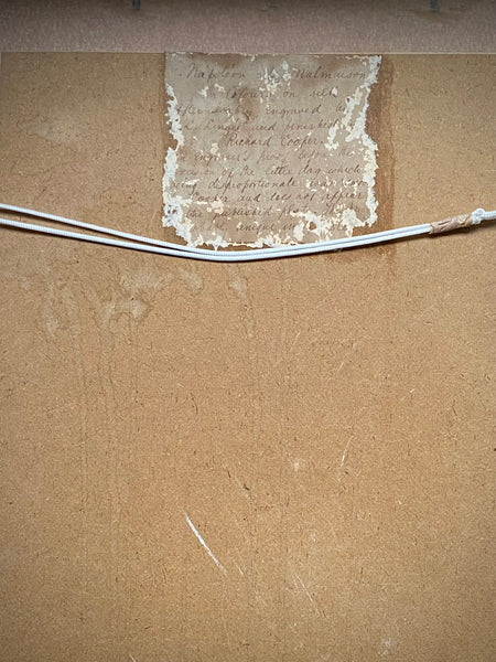 Rare Early 19th Century Engraver’s Proof Of Napoleon At Malmaison On Silk, After Jean-Baptiste Isabey, Engraved By Charles-Louis Lingée And Finished By Richard Cooper c. 1802–1804 - Source Vintage