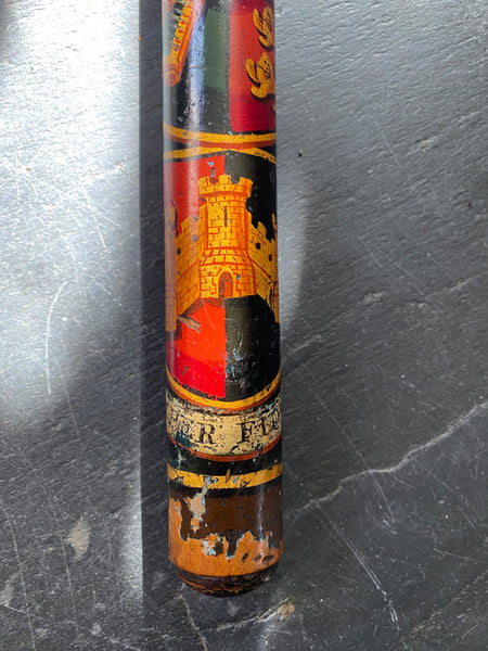 Rare 9" Antique George IV 1821 Exeter Coronation Pocket Warrant Stick