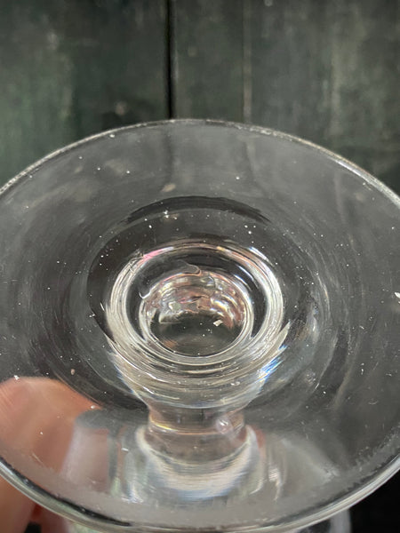 Antique 19th Century Glass Goblet Heavily Inscribed In Diamond Point With Various Imagery & Verse