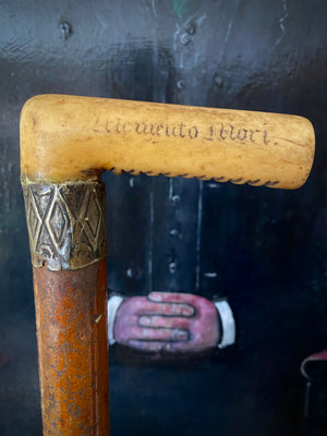 Macabre Antique 19th Century ‘Memento Mori’ Walking Stick