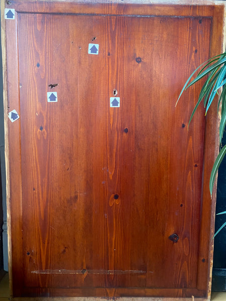 A Door Panel With Bullet Holes & Police Forensic Evidence Markers Recovered From A Crime Scene - Source Vintage
