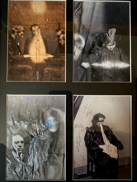 Framed Archival Photograph Display Documenting Physical Mediumship & Ectoplasm Phenomena