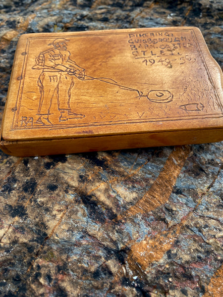 Folk Art Treen Souvenir Crafted By Or For A Serving Sapper With List Of Postings - Initialled & Dated - Source Vintage