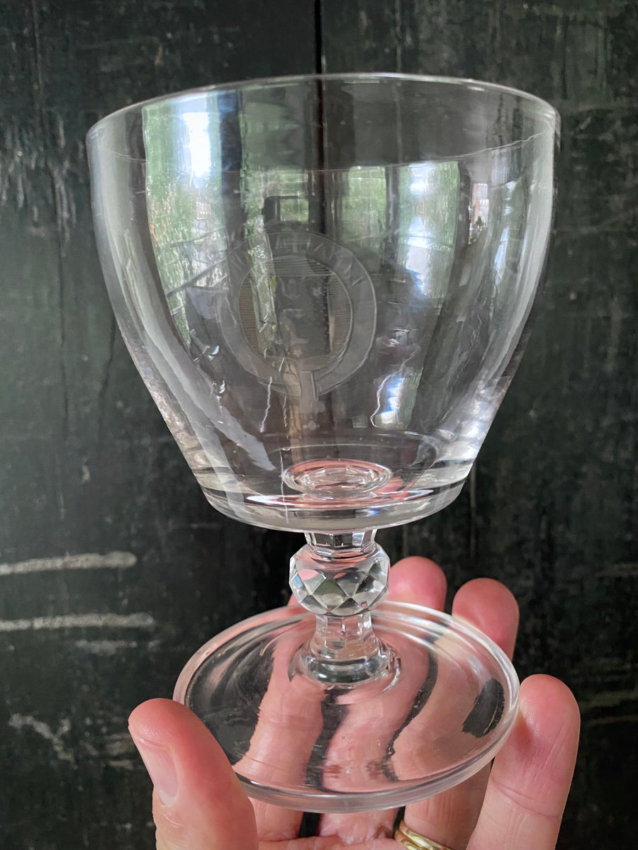 Rare Antique Early 19th Century Irish Rummer With Engraved Arms Of The ...