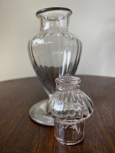 Antique 18th Century Glass Dry Mustard Jar c.1790 - Source Vintage