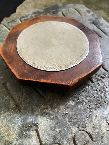Exceptional Antique Early 19th Century Treen & Brass Folk Art Snuff Box Named ‘Martha Shields’ - Source Vintage