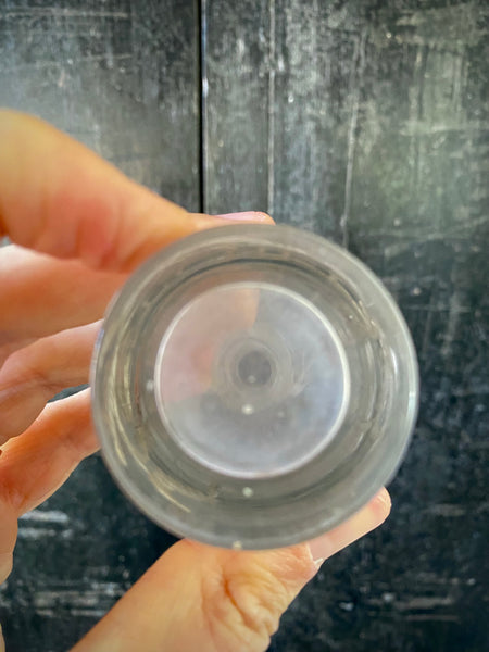 Antique Georgian Miniature Engraved Glass Ketchup Bottle c.1800 - Source Vintage