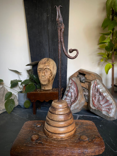 Antique 18th Century Iron Rushnip Rushlight - Source Vintage