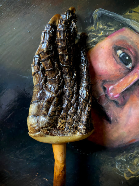 Weird Macabre Vintage Taxidermy Back Scratcher