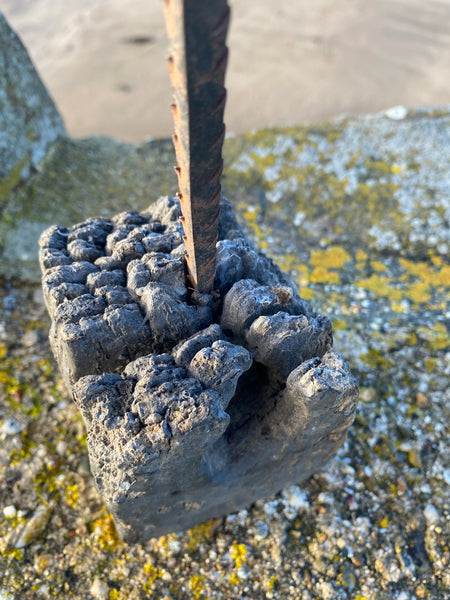 Antique 18th Century Primitive Gnarly Candle Holder - Source Vintage