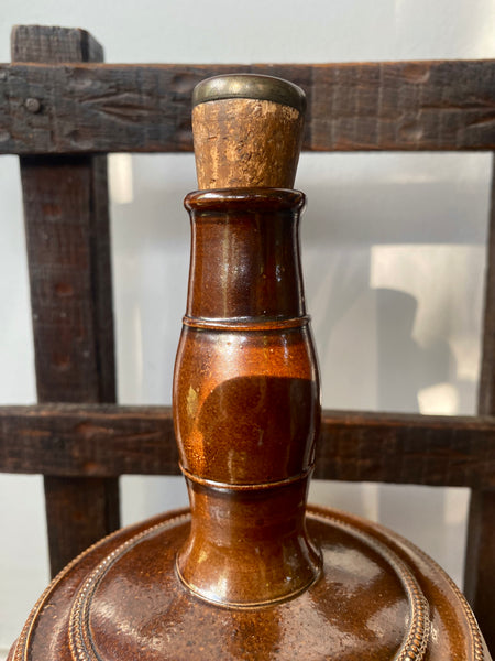 A Fine Example Of An Antique 19th Century Masonic Stoneware Whisky Jug - Source Vintage