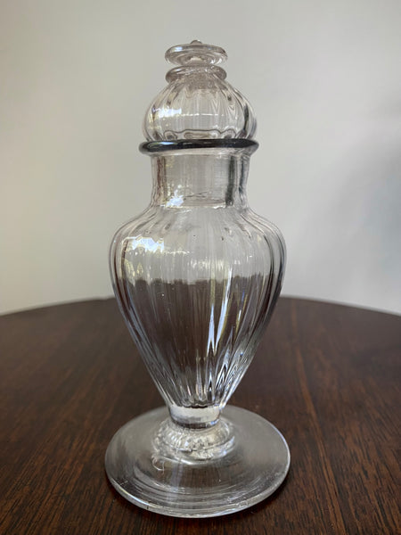 Antique 18th Century Glass Dry Mustard Jar c.1790 - Source Vintage