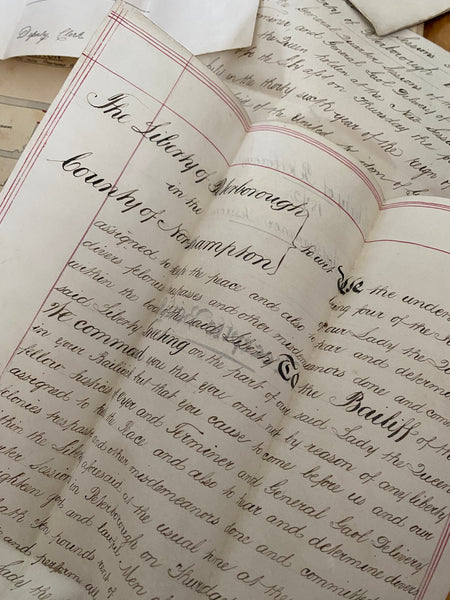 Curious Antique Victorian Collection Of Police Archives Inc. Police, Witness & Judicial Statements - Source Vintage
