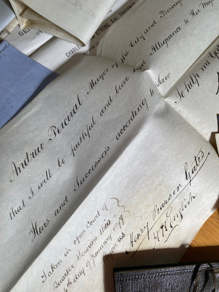 Curious Antique Victorian Collection Of Police Archives Inc. Police, Witness & Judicial Statements - Source Vintage