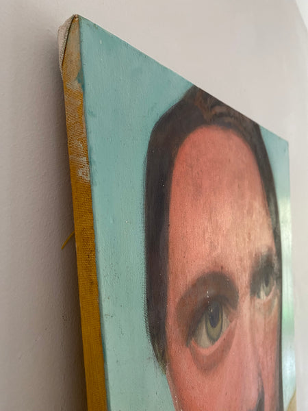 *RESERVED* Vintage Oil On Canvas Portrait Art School Painting