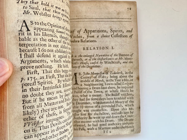 Antique Witchcraft Book Containing Plain Evidence Of Witches & Apparitions 1681 - Source Vintage