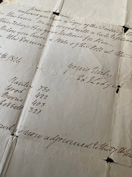 Curious Antique 19th Century Handwritten Manuscript Describing A Case Of Trespass, Violent Assault, Kidnap & False Imprisonment 1826