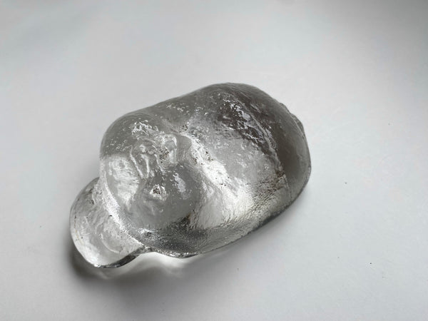 *RESERVED FOR ANDY* Curious Early 1900s End Of Day Glass Baby Face Death Mask - Source Vintage