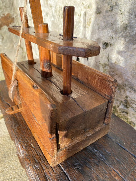 Superb Antique Early 19th Century Pine Drop Down Mousetrap c.1820 - Source Vintage