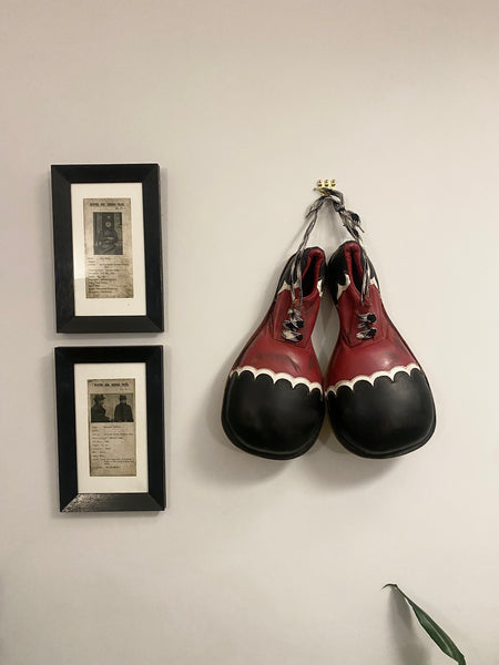 Pair Of Vintage Leather Retired Clown Shoes c.1970’s