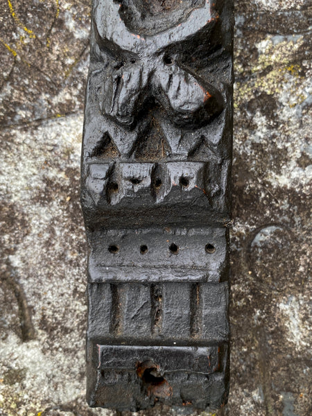 Rare Antique 16th Century Oak Carving With Folk Art Aesthetic From A Bizarre Sideboard From The East Anglia Region - Source Vintage