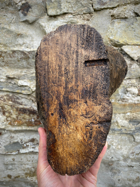 Ancient Medieval Carved Folk Art Wooden Corbel Beam End Beast Or Natural Burr Wood…?