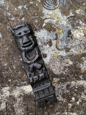 Rare Antique 16th Century Oak Carving With Folk Art Aesthetic From A Bizarre Sideboard From The East Anglia Region