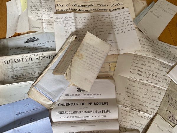 Curious Antique Victorian Collection Of Police Archives Inc. Police, Witness & Judicial Statements - Source Vintage