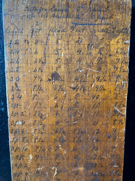 Rare Antique 19th Century Coffin Maker’s Sizing And Design Reference Template Board