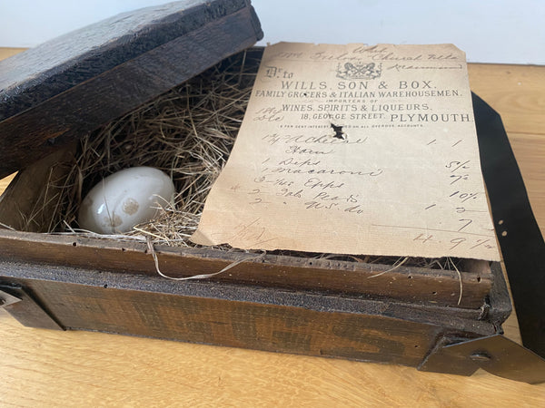 A Charming 19th Century Egg Box With A Surprise Inside - Source Vintage