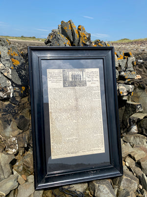 Rare Antique 19th Century Execution Broadside For The Execution Of Arthur Thistlewood and the Cato Street conspirators 1820