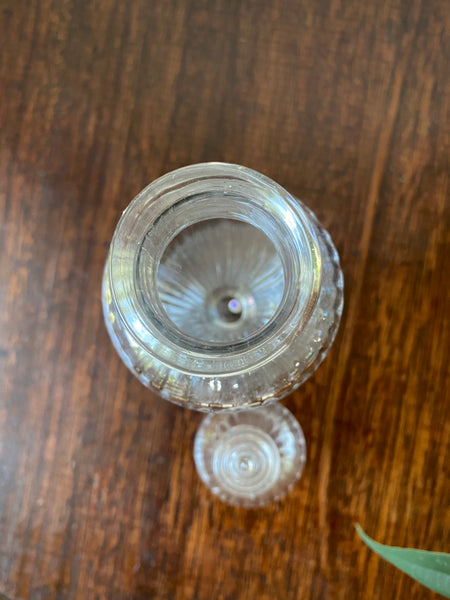 Antique 18th Century Glass Dry Mustard Jar c.1790 - Source Vintage