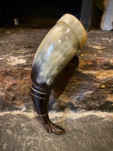 Rare Antique 19th Century Folk Art Horn Stirrup Cup In The Form Of A Gentleman’s Riding Boot - Source Vintage