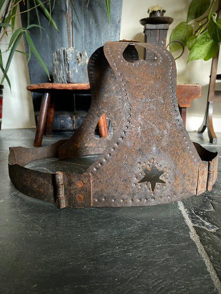 Rare Antique 19th Century Riveted Metal Chastity Belt - Source Vintage
