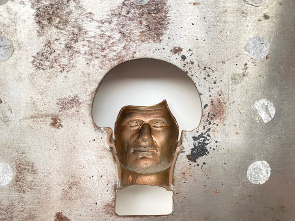 Unusual Rare Vintage Action Figure Factory Face Mold c.1960’s - Source Vintage